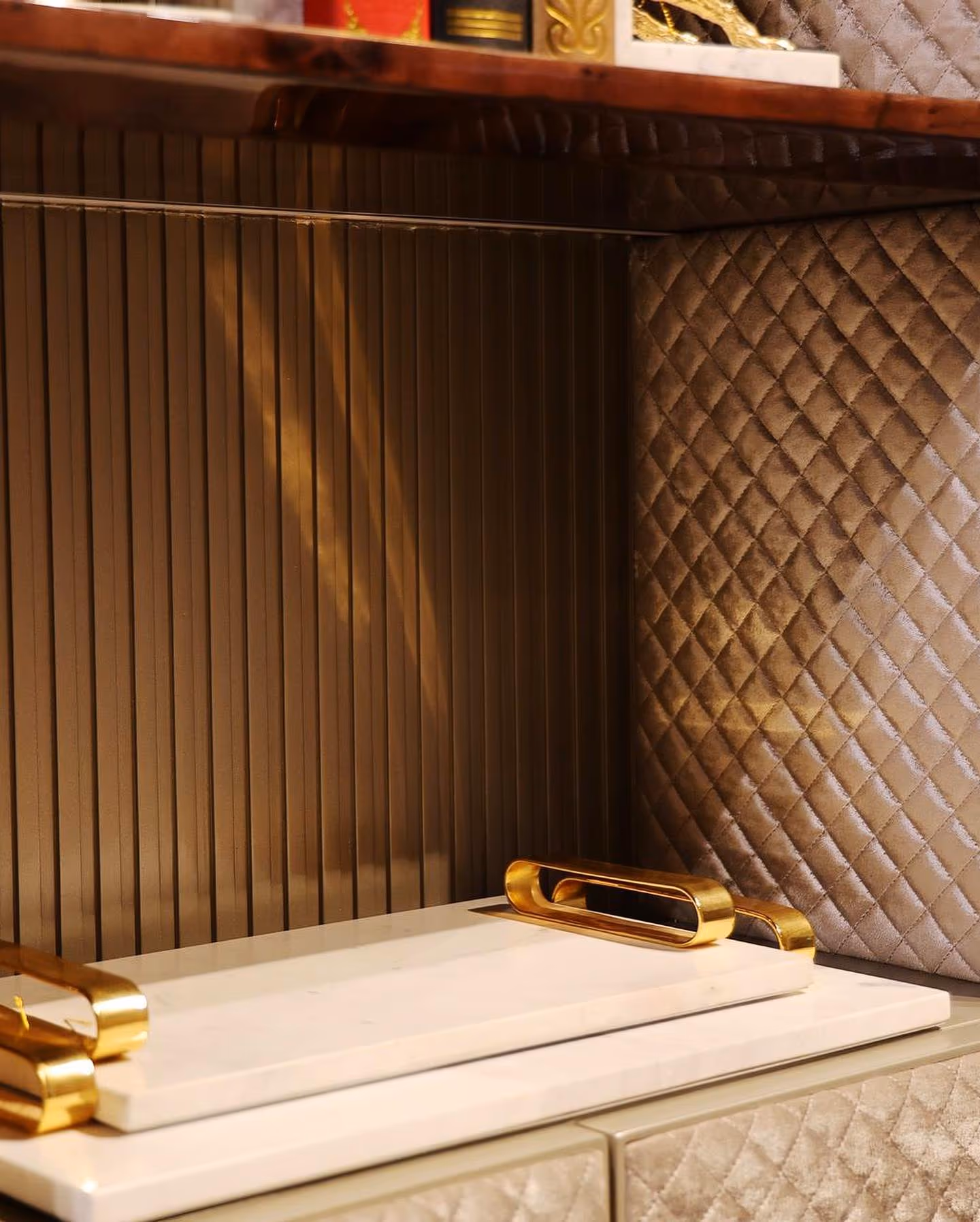 An architectural luxury interior showing both structure and finish.