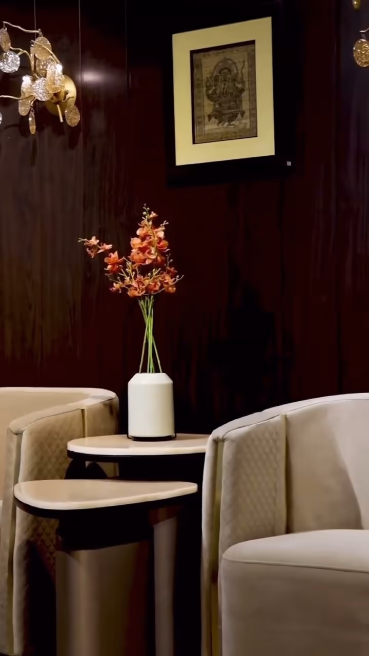 Luxury Sofa Chairs with Matching Side Table — preview